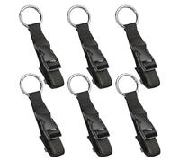 Bolsa De Lona Negra De 6 Piezas, Correa De Nylon Ajustable Multifuncional, Clásico Creativo, Portátil De Viaje, Hebilla De Equipaje.