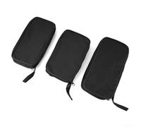 Bolsa de lona negra impermeable y a prueba de golpes para multímetros digitales, funda protectora suave para diferentes marcas, disponible en múltiples opciones de tamaño (L)