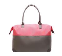 Bolsa de lona Oxford de gran capacidad de almacenamiento para fines de semana, equipaje nocturno, deportes al aire libre, gimnasio, bolsa de viaje, rosa roja, L
