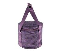 Bolsa de lona para cuencos tibetanos, El cuenco cristalino del canto lleva el portátil púrpura algodón de la caja for meditación(Purple C 8inch)