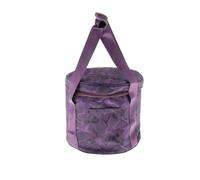 Bolsa de lona para cuencos tibetanos, El cuenco cristalino del canto lleva el portátil púrpura algodón de la caja for meditación(Purple C 12inch)