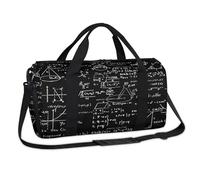 Bolsa de lona para deportes de mesa de matemáticas, química, fin de semana, bolsa de viaje, gimnasio, equipaje, bolsa de lona para niños, niñas, niños, mujeres y hombres