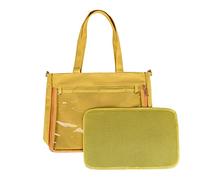 Bolsa de lona para el dolor para estudiantes, bolso de mano con asa superior, bolso de hombro para mujer, bolsa transparente JK, Amarillo