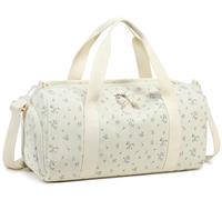 Bolsa de Lona para Gimnasio, Deportes, Mujeres y niñas, Bolsa de Viaje para Fin de Semana con Compartimento para Zapatos y Bolsillo húmedo, A-Purple Flower 177, L, Bolsa de Lona