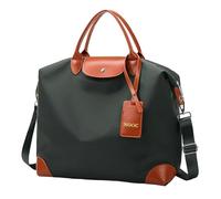 Bolsa de lona para gimnasio y viajes, 15.75 x 13.39 x 6.30 pulgadas, resistente al agua, de poliéster Oxford con correa desmontable, Green, Uso diario