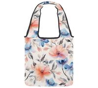 Bolsa de lona para mujer, bonito espacio con planetas, estrellas, patrón de astrología, reutilizable, bolsa de hombro para compras, trabajo, Multicolor 06, 14.1x14.9in/36x38cm