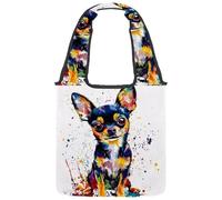 Bolsa de lona para mujer, fases lunares artísticas y luna en el espacio, fondo de astrología, reutilizable, bolsa de hombro para compras, trabajo, Multicolor 07, 14.1x14.9in/36x38cm