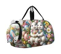 Bolsa de lona para niños, con diseño de koala, atardecer, romance, fin de semana, para viajes, gimnasio, equipaje para niños, Cesta para conejitos de Pascua, Classic