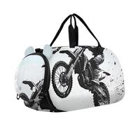 Bolsa de lona para niños con diseño de mariposas moradas, bolsa de viaje para niños, bolsa de deporte, Dirt Bike Jump, Classic