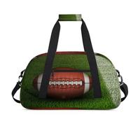 Bolsa de lona para niños con pelota de campo de fútbol americano para niñas y niños, bolsa de viaje de fin de semana de 24 L, bolsa de deporte para gimnasio, práctica, color, 24 L, Organizador de