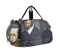 Bolsa de lona para niños, diseño de Albert Bierstadt Yosemite con estampado de paisaje para niñas, bolsa de viaje para pasar la noche, para niños pequeños, Estampado retrato de Claude Monet, Classic