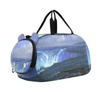 Bolsa de lona para niños, para fin de semana, durante la noche, Bierstadt Albert Rocky Mountain, ovejas, Ovis Montana, bolsas de viaje con compartimento para zapatos, Albert Bierstadt Niagara Falls