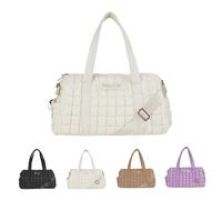 Bolsa de lona para viajes, bolsa de fin de semana con compartimento para zapatos y portavasos Stanley, bolsa de gimnasio con bolsillo húmedo y soporte para esterilla de yoga, bolsa de transporte para