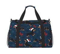 Bolsa de lona para viajes, perro Dachshund Nº 1032 bolsa de lona para llevar durante la noche, bolsa de gimnasio para mujeres y hombres, bolsa de viaje de artículos personales