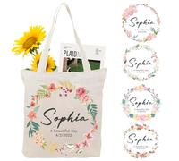 Bolsa de Lona Personalizada Para el Día de La Madre,Bolsas de Regalo Reutilizables,Gran Regalo Para Mamá,Damas de Honor,Despedidas de Soltera,Amigos,Regalos de Construcción de Equipo (Estilo A)