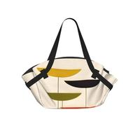 Bolsa de lona plegable con estampado moderno de mediados de siglo, impermeable, bolsa de viaje, colchón de camping para parque al aire libre, playa