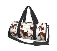 Bolsa de Lona Redonda con diseño de Perro Beagle, Bolsa de Viaje, Bolsa de Mano para Yoga