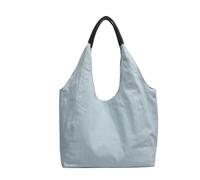 Bolsa de lona simple para mujer, bolsa de hombro casual de gran capacidad, versátil y ligera, adecuada para uso diario, trabajo, viajes, viajes, Blue, 33*12*25*27 cm / 12.99*4.72*9.84*10.62 inches