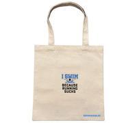 Bolsa de lona swimaholic i swim canvas tote bag
