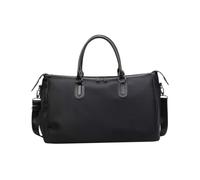 Bolsa de lona vintage de fin de semana de 50 x 30 x 21 cm, bolsa de viaje con compartimento para zapatos, bolsa de gimnasio cruzada de mano multiposición con correa de equipaje para mujeres y hombres