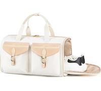 Bolsa de lona vintage para mujer, bolsa de fin de semana, forro impermeable y correa ajustable para el hombro, bolsa de viaje para gimnasio, artículo personal para entrenamiento, yoga, viajes de fin