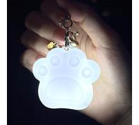 Bolsa de luz genérica para pursa - ABS 5,5 x 5 cm Cat Claw LED Cloud Lights | Touch Activated Night Lamp with Keychain, Handbag, Backpack, Wallet Accessory | Women Ladies Girl Evening Travel