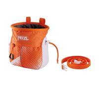 Bolsa de magnesia PETZL SAKAPOCHE (NARANJA/BLANCO)