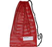 Bolsa de malla con cordón para equipamiento deportivo, para natación, playa, buceo, viajes o gimnasio, Rojo