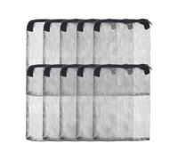 Bolsa de malla con cremallera para filtro de acuario, bolsa de malla con cremallera, filtro de nailon reutilizable con cremallera, bolsa filtrante de red reutilizable de malla fina para acuario