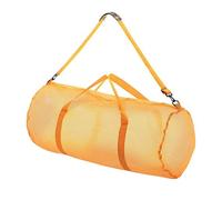Bolsa de malla de gran capacidad para equipo de buceo, equipo de esnórquel, bolsa de almacenamiento de fútbol, resistente al desgarro, ligera, para viajes, Amarillo, Talla única