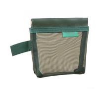 Bolsa de malla de nailon con cierre a presión de metal, tarjetero pequeño transparente para organizador de artículos esenciales de viaje, bolsa de almacenamiento transpirable para tarjetas, llaves y