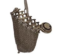 Bolsa de malla de plata retro, monedero de malla de malla británico de los años 20, hecho a mano, soporte doble vintage m-ini, accesorio vintage coleccionable raro plateado, Silver, Refer to
