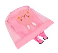 Bolsa de Malla de Playa de Juguete para Niños, Bolsa de Playa de Malla Grande de Secado Rápido, Transpirable con Correa para el Hombro para Bolas de Juguete, Bocadillos para Toallas de(rosado)