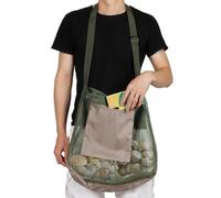Bolsa de malla para búsqueda de de gran capacidad con bolsillo para | Bolsa de recolección de setas al aire libre para amantes de la naturaleza, entusiastas del aire libre, estudiantes