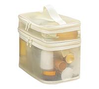 Bolsa de malla para ducha, bolsa de aseo personal, bolsa de ducha, organizador de viaje portátil rectangular de gran capacidad, organizador de almacenamiento de maquillaje para mujeres y niñas,