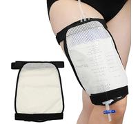 Bolsa de malla para piernas con bolsillo para bolsas de recolección de orina, nefrostomía, Foley, dispositivo de estabilización de catéter urinario, drenaje suprapúbico, suministros para insuficiencia