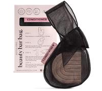 Bolsa de Malla Reciclada Kitsch Para Jabón en Barra - Gel de Baño, Acondicionador y Champú. Sostenible, Conserva el Jabón y Ecológica. Patentada en Color Negro