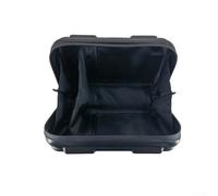 Bolsa de manillar de bicicleta, bolsa de montaje frontal de 8 pulgadas para Brompton/Cranston/3Sixty/Pikes/Aceoffix/Mint/Ruhm - EVA ABS impermeable bolsa de ciclismo con soporte de suspensión (negro)