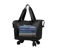 Bolsa de Mano con Ruedas - Juego de Maletas Carro de la Compra | Ruedas giratorias 360° Resistente a los arañazos, Negro, riferimento Alla descrizione, Consulte la descripción