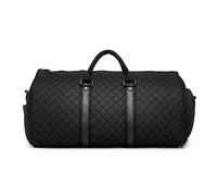 Bolsa de mano convertible para mujer, bolsas de ropa de cuero para viajes con bolsa para zapatos, maleta colgante 2 en 1, bolsa de traje para mujer, bolsas de viaje para mujer, bolsa de lona, bolsa de