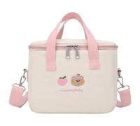 Bolsa de mano de almuerzo, caja de almuerzo Kawaii con correa ajustable, portátil a prueba de agua para el trabajo de la oficina escolar en casa, caja