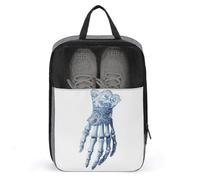 Bolsa de mano de esqueleto con guantes de encaje para viajes, uso diario, bolsa de almacenamiento antipolvo para zapatos de golf