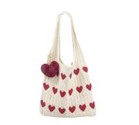 Bolsa de mano de pana para mujeres,Bolso de Mano de Pana,Bolso Tote Bag Mujer,Bolso En Forma De Corazón Bolsa de Hombro Grande Reutilizable,Bolso de Hombro Grande con para Compras Trabajar Viajar