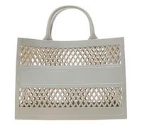 Bolsa de mano de PVC de gran capacidad, bolsa de playa de silicona de goma, bolsa de mano transparente, gris, Talla única