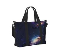 Bolsa de mano de viaje con estampado de galaxia en el universo para mujeres y hombres, para viajes cortos, gimnasio, vacaciones, negocios al aire libre