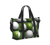 Bolsa de mano de viaje con estampado de pelota de golf, para mujeres y hombres, con correa para el hombro, para escapadas de fin de semana, gimnasio, vacaciones