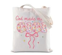 Bolsa de mano floral Gigi God Made Me A Gigi reutilizable, bolsa de compras para comestibles, Best Gigi Ever, Bolsa God Gigi