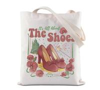 Bolsa de mano inspirada en el mago It's All About the Shoes, bolsa de compras reutilizable para comestibles, color rojo bruja, bolsa de hombro, Bolsa para zapatos, 35*40cm