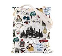 Bolsa de mano inspirada en la película, regalo para amantes de los vampiros de Edward's Girl Forks, regalos de City Of Forks, White, Large