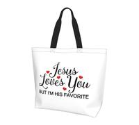 Bolsa De Mano Jesús Bolso De Hombro Impermeable Casual Tote Shopper Para Viajes Unisex Camping